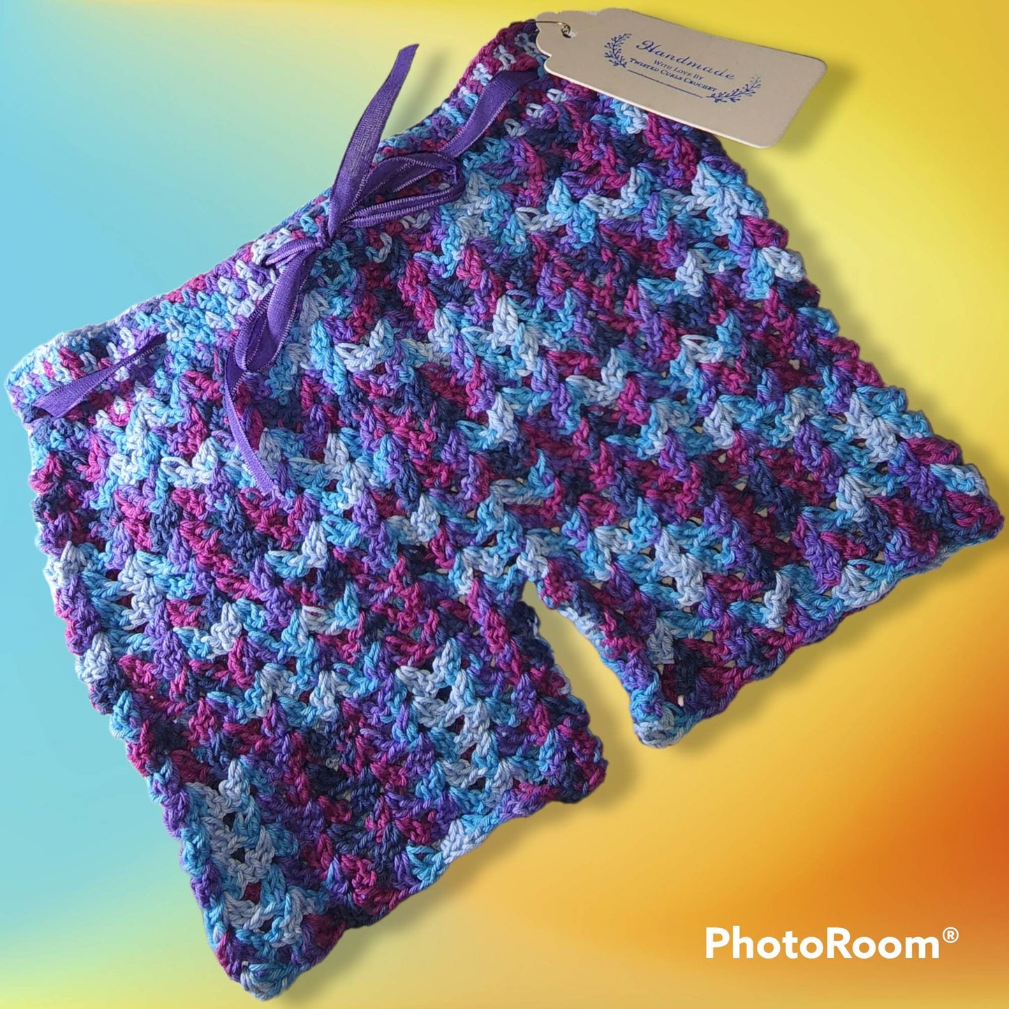 Handmade 1 to 2 yr old girls tank top and shorts set