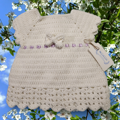Handmade  0 to 3 month baby girl dress
