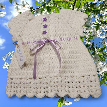 Handmade  0 to 3 month baby girl dress