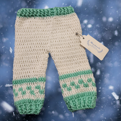 Handmade 0 to 6-month-old baby boy cardigan set