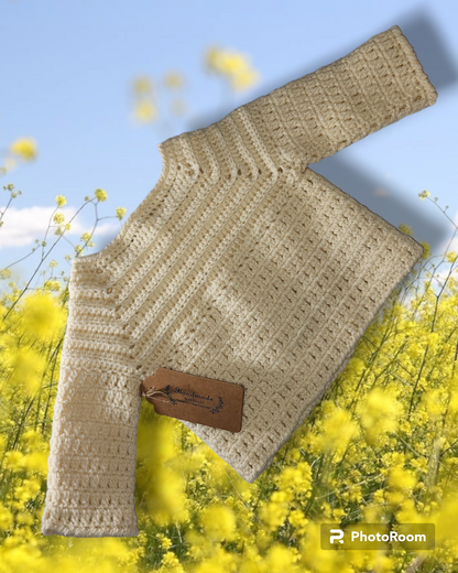 Boys 6 to 12 month old hand crocheted christening outfit