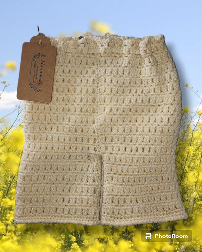 Boys 6 to 12 month old hand crocheted christening outfit