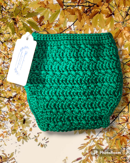 Handmade 0 to 6 month baby girl cardigan, hat, diaper cover and booties