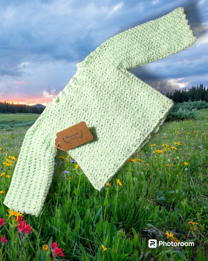 6 month cardigan and beret
