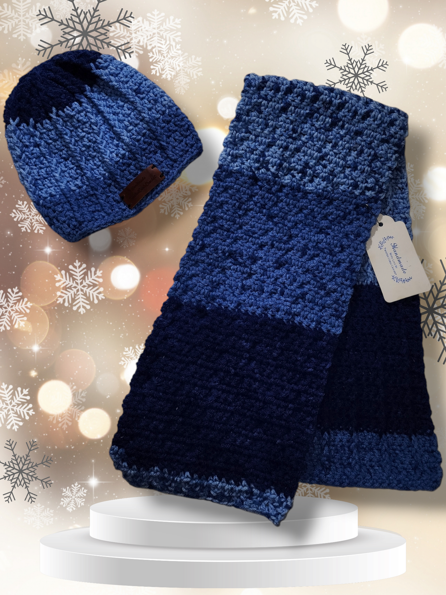 Boys hat and scarf set for 1 to 2 yr old