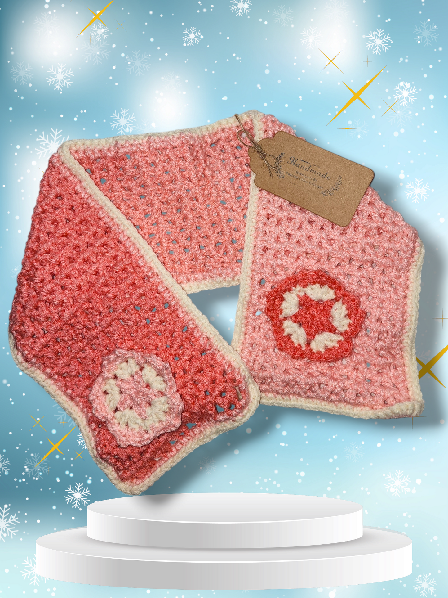 Girls hat and scarf for 1 to 2 yr old