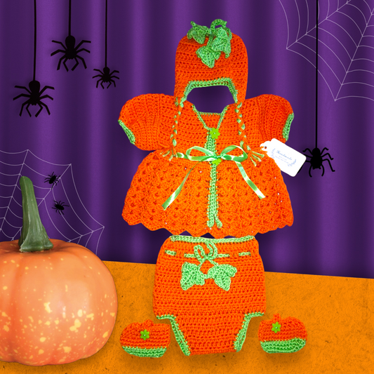 Newborn baby girl autumn outfit