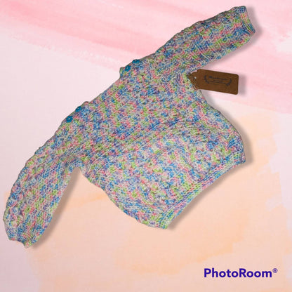 Handmade Crocheted 24 month old little sweater girls