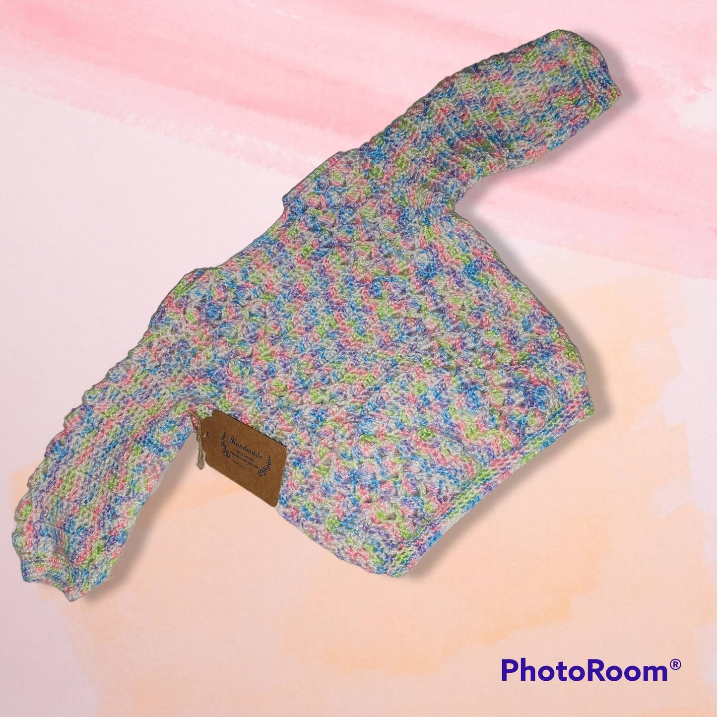 Handmade Crocheted 24 month old little sweater girls