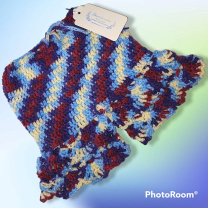 Handmade girls 18 to 24 months old dress with hat and shorts