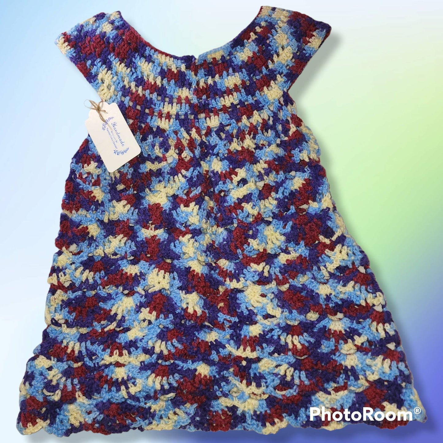 Handmade girls 18 to 24 months old dress with hat and shorts