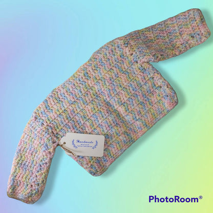 Handmade Crocheted newborn baby girl set