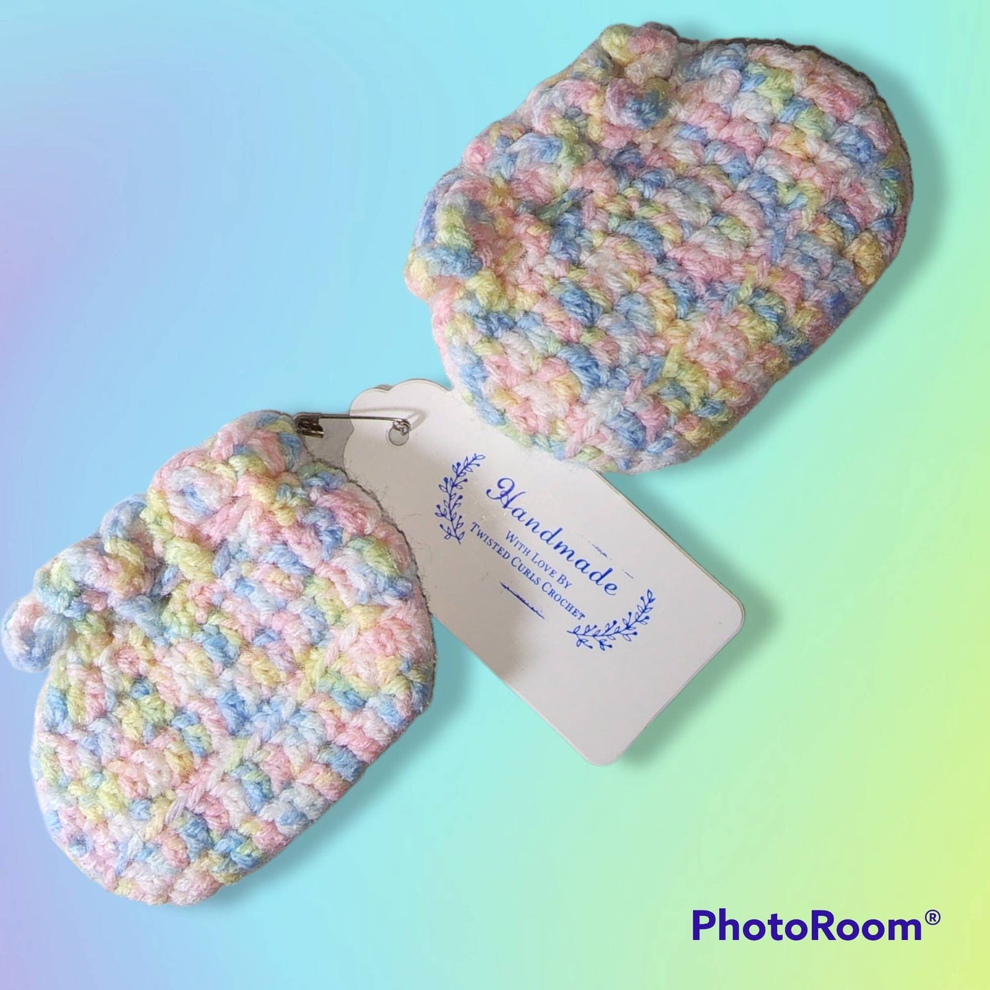 Handmade Crocheted newborn baby girl set