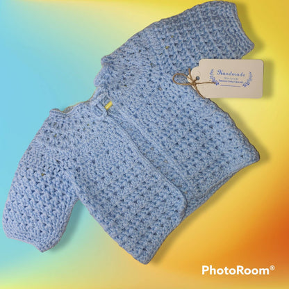 Handmade newborn baby boy set