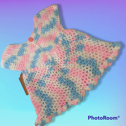 Handmade crocheted 12 to 18 month baby girl dress