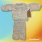 Handmade 0 to 6 month baby sweater set