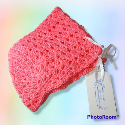 Handmade 0 to 6 months baby blanket, sweater, bonnet and booties