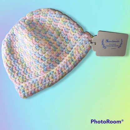 Handmade Crocheted newborn baby girl set