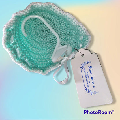 Handmade Crocheted  0 to 3 months baby girl set