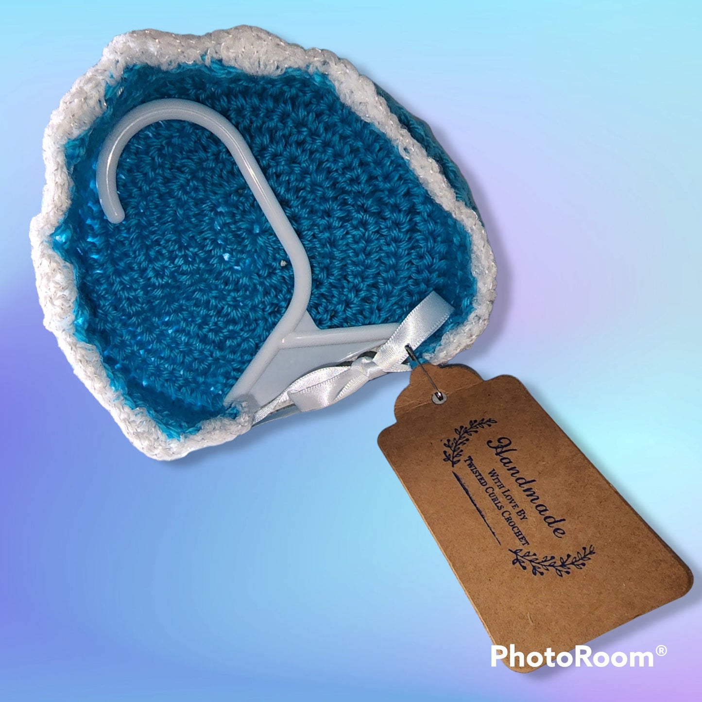 Handmade Crocheted 0 to 3 months baby girl set