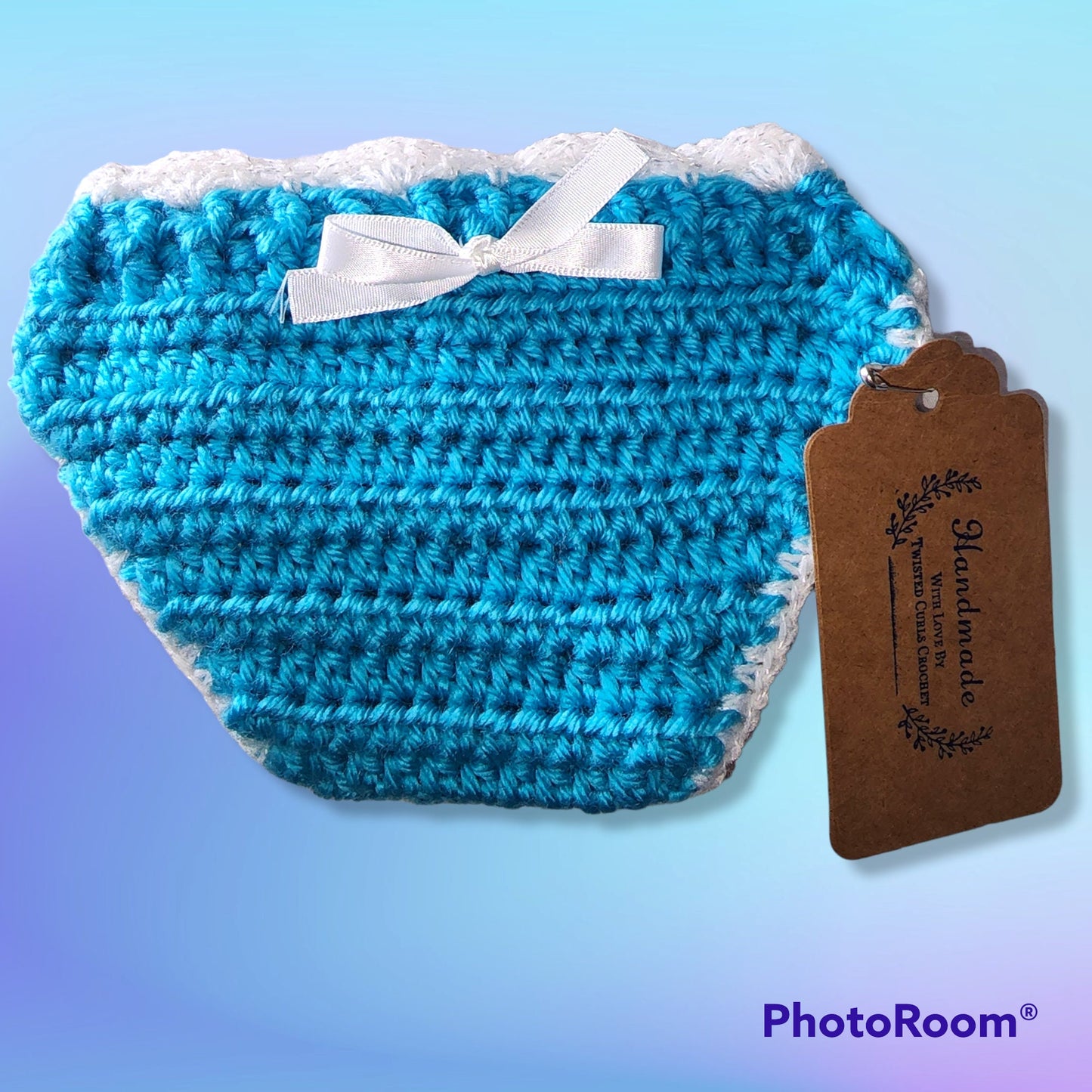 Handmade Crocheted 0 to 3 months baby girl set