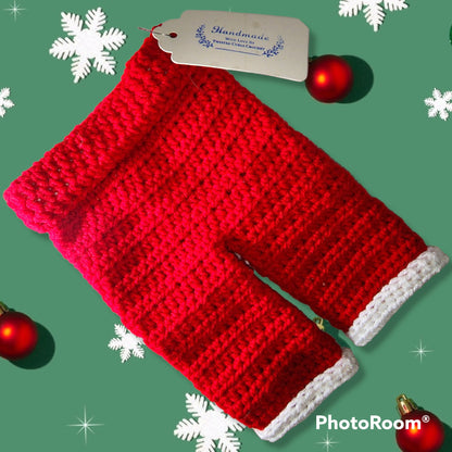 Handmade 3 to 6 months  baby Santa suit