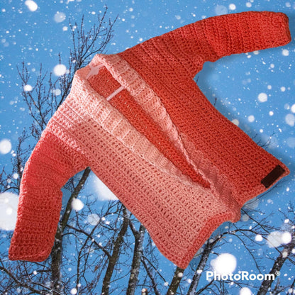 Handmade 3-5 yr old cardigan sweater and hat for boy or girl