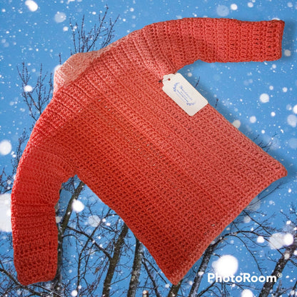 Handmade 3-5 yr old cardigan sweater and hat for boy or girl